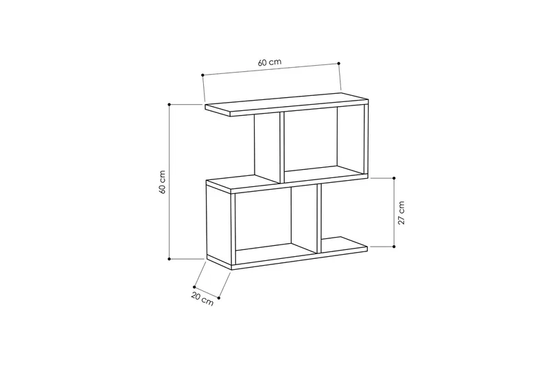 Decorta Sidobord - Vit - Möbler - Vardagsrum - Soffbord & vardagsrumsbord - Sidobord & lampbord