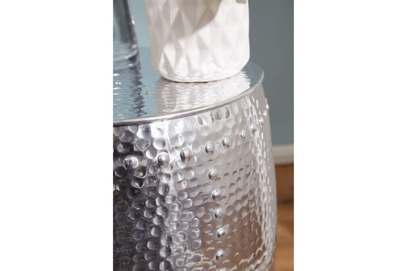 Delage Sidobord 42 cm - Silver - Möbler - Vardagsrum - Soffbord & vardagsrumsbord - Sidobord & lampbord