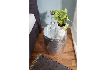 Delage Sidobord 42 cm - Silver - Möbler - Vardagsrum - Soffbord & vardagsrumsbord - Sidobord & lampbord