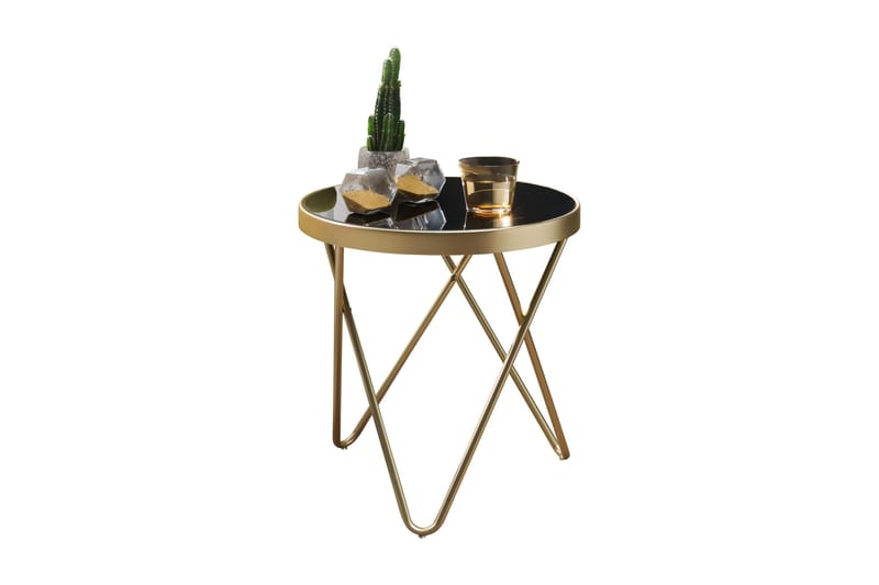 DERUYTER Sidobord 42 cm Guld - Möbler - Vardagsrum - Soffbord & vardagsrumsbord - Sidobord & lampbord