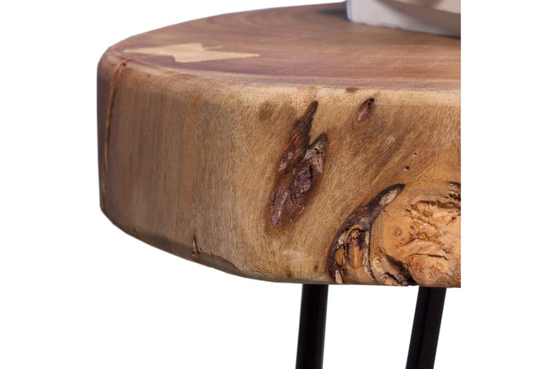 DUTTER Sidobord 35 cm Brun - Möbler - Vardagsrum - Soffbord & vardagsrumsbord - Sidobord & lampbord