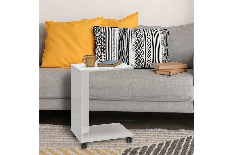 Sidobord Edwars Diamant / Vit - Vit - Möbler - Vardagsrum - Soffbord & vardagsrumsbord - Brickbord