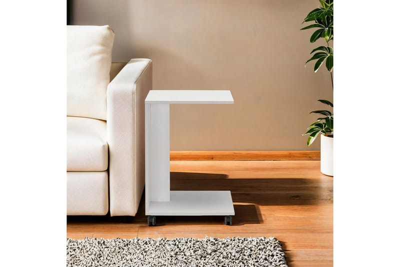Sidobord Edwars Diamant / Vit - Vit - Möbler - Vardagsrum - Soffbord & vardagsrumsbord - Brickbord