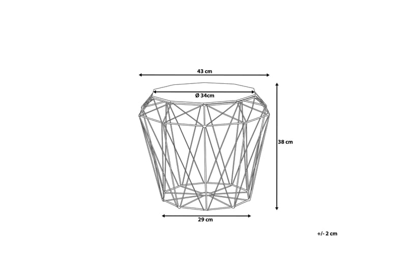 Elida Sidobord 43 cm - Trä/Natur - Möbler - Vardagsrum - Soffbord & vardagsrumsbord - Sidobord & lampbord