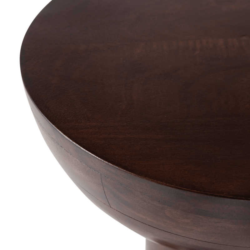 Sidobord Emel 40 cm Rund - Mörkbrun - Möbler - Vardagsrum - Soffbord & vardagsrumsbord - Brickbord