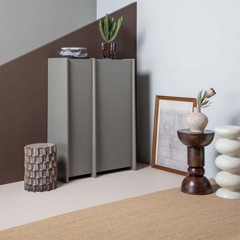 Sidobord Emel 40 cm Rund - Mörkbrun - Möbler - Vardagsrum - Soffbord & vardagsrumsbord - Brickbord