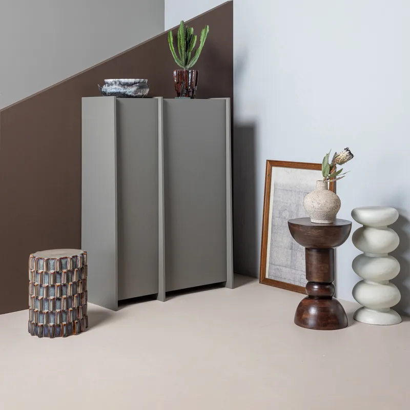 Sidobord Emel 40 cm Rund - Mörkbrun - Möbler - Vardagsrum - Soffbord & vardagsrumsbord - Brickbord