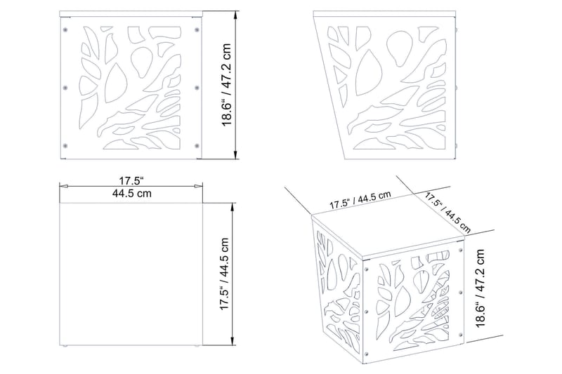 ENBACKA Sidobord Vit - Möbler - Vardagsrum - Soffbord & vardagsrumsbord - Sidobord & lampbord