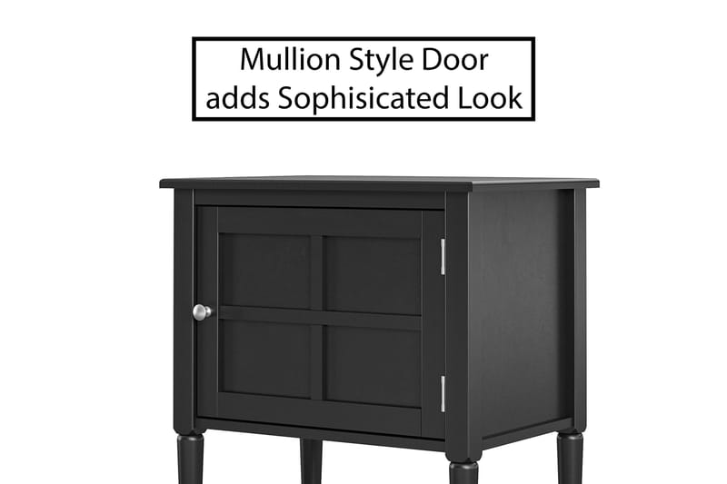 Fairmont Sidobord 56 cm Svart - Dorel Home - Möbler - Vardagsrum - Soffbord & vardagsrumsbord - Sidobord & lampbord