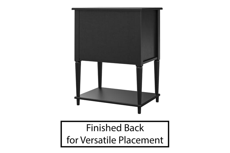 Fairmont Sidobord 56 cm Svart - Dorel Home - Möbler - Vardagsrum - Soffbord & vardagsrumsbord - Sidobord & lampbord