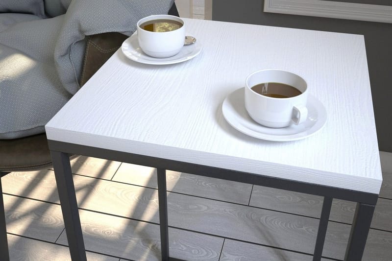 Falan Sidobord 35 cm - Vit - Möbler - Vardagsrum - Soffbord & vardagsrumsbord - Sidobord & lampbord