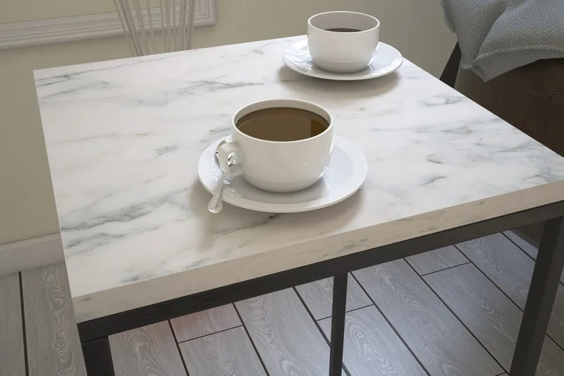 Falan Sidobord 35 cm - Vit/Svart - Möbler - Vardagsrum - Soffbord & vardagsrumsbord - Sidobord & lampbord