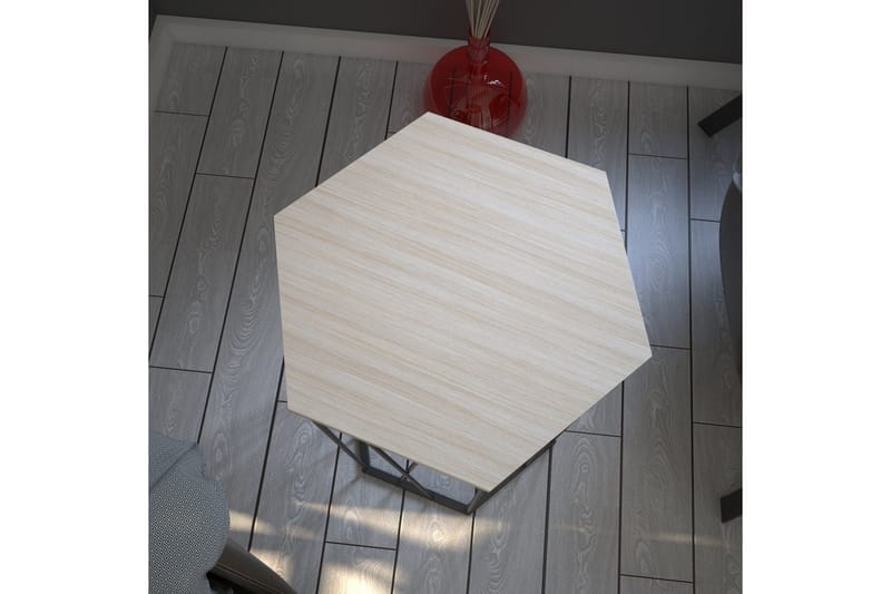 Falan Sidobord 40 cm Hexagon - Grå - Möbler - Vardagsrum - Soffbord & vardagsrumsbord - Sidobord & lampbord