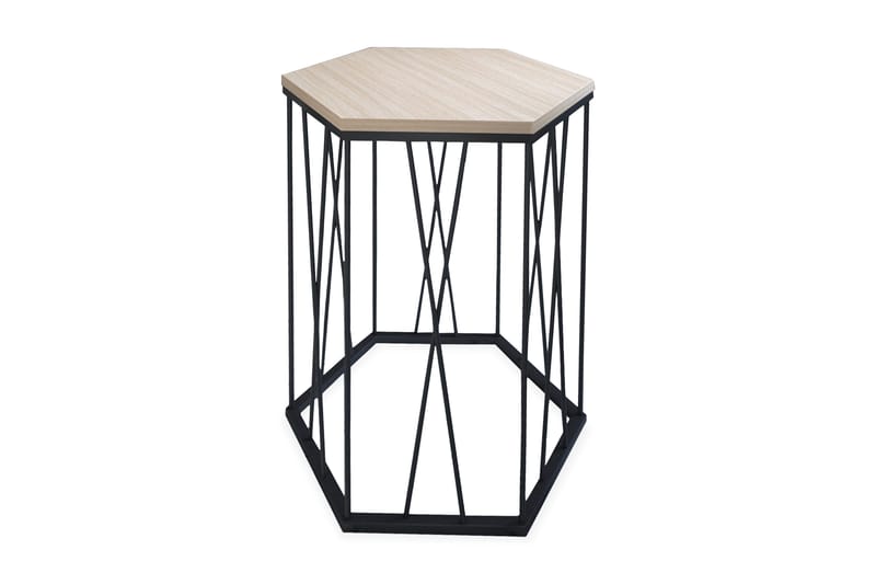 Falan Sidobord 40 cm Hexagon, Grå