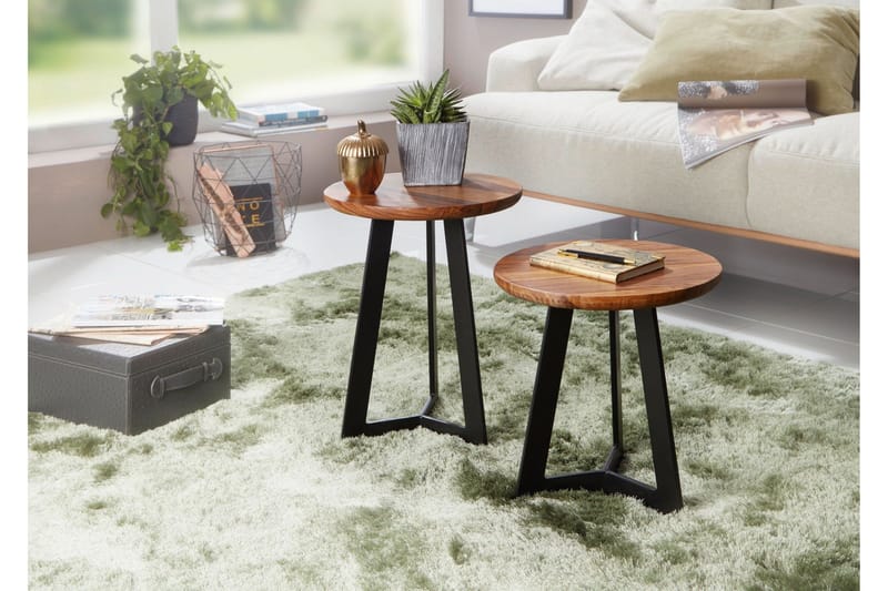 Fissure Sidobord 35 cm - Trä/natur - Möbler - Vardagsrum - Soffbord & vardagsrumsbord - Sidobord & lampbord