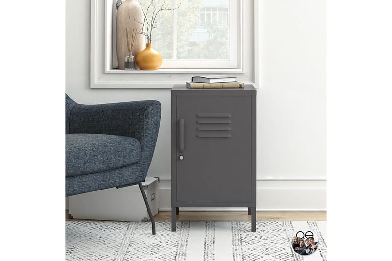 Franklin Sidobord 38x40 cm Grå - Dorel Home - Möbler - Vardagsrum - Soffbord & vardagsrumsbord - Sidobord & lampbord