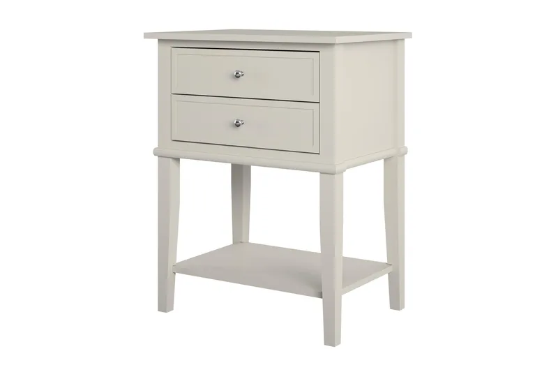 Franklin Sidobord 56x39 cm Beige - Queer Eye - Möbler - Vardagsrum - Soffbord & vardagsrumsbord - Sidobord & lampbord