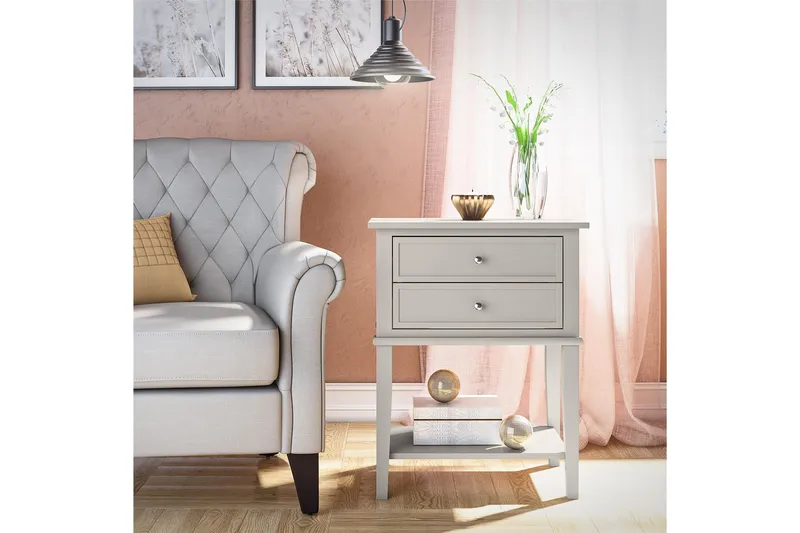 Franklin Sidobord 56x39 cm Beige, Queer Eye