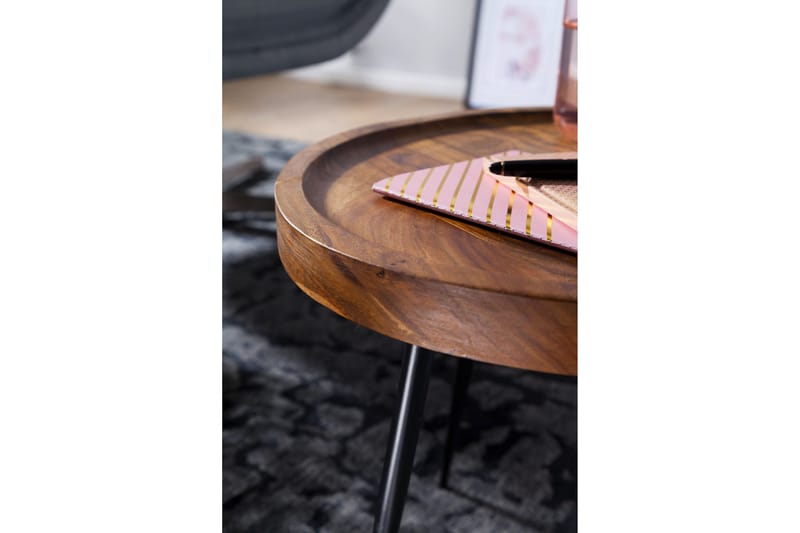 Gallelli Sidobord 46 cm - Trä/natur - Möbler - Vardagsrum - Soffbord & vardagsrumsbord - Sidobord & lampbord