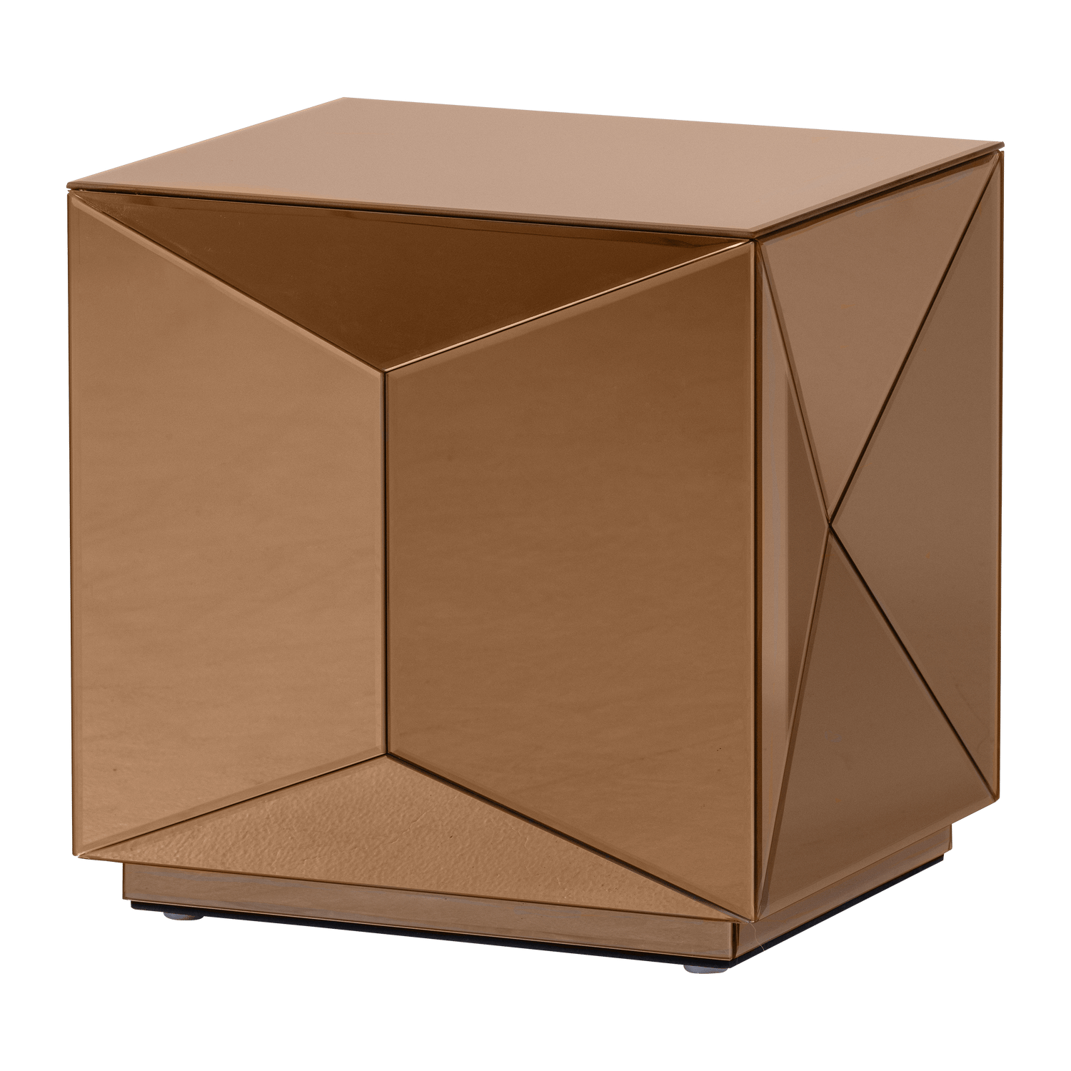 sidobord glintz 40 cm - brun