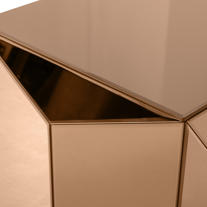 Sidobord Glintz 40 cm - Brun - Möbler - Vardagsrum - Soffbord & vardagsrumsbord - Brickbord