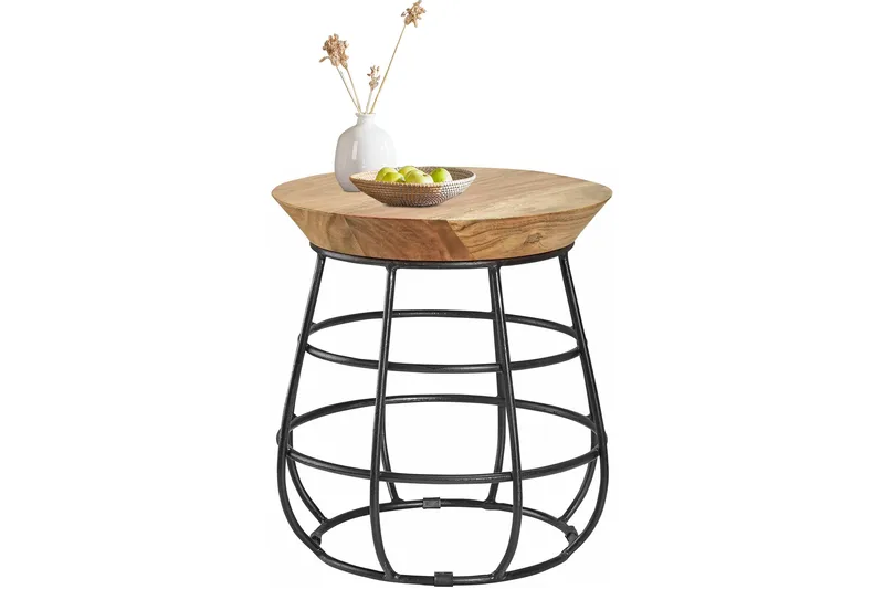 Halldora Sidobord 45 cm - Brun - Möbler - Vardagsrum - Soffbord & vardagsrumsbord - Sidobord & lampbord