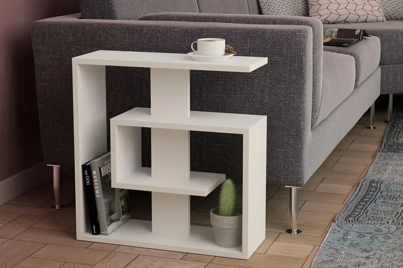 Homitis Sidobord Labyrint - Vit - Möbler - Vardagsrum - Soffbord & vardagsrumsbord - Sidobord & lampbord