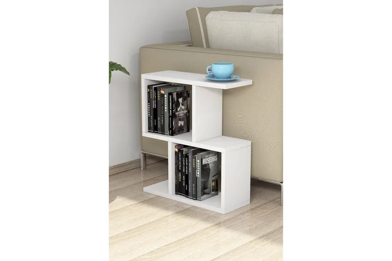 Huskey Sidobord 45 cm - Vit - Möbler - Vardagsrum - Soffbord & vardagsrumsbord - Sidobord & lampbord