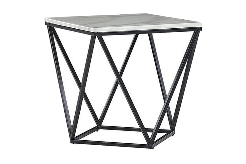 INCEVILLE Sidobord 50 cm Vit/Svart