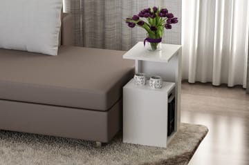JACKI Sidobord Modern Vit - Vit - Möbler - Vardagsrum - Soffbord & vardagsrumsbord - Sidobord & lampbord