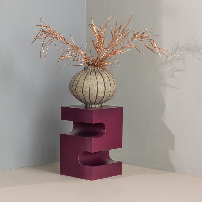 Sidobord Jessa 30 cm - Lila/Brun - Möbler - Vardagsrum - Soffbord & vardagsrumsbord - Brickbord