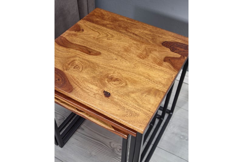 KACHOUR Sidobord 40 cm Fyrkantig Natur - Möbler - Vardagsrum - Soffbord & vardagsrumsbord - Sidobord & lampbord