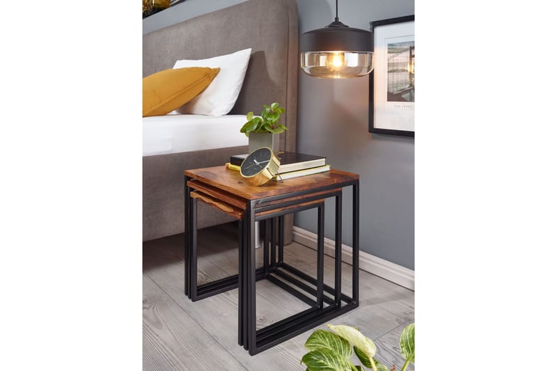 KACHOUR Sidobord 40 cm Fyrkantig Natur - Möbler - Vardagsrum - Soffbord & vardagsrumsbord - Sidobord & lampbord