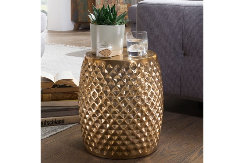Kalilikane Sidobord 32 cm - Guld - Möbler - Vardagsrum - Soffbord & vardagsrumsbord - Sidobord & lampbord
