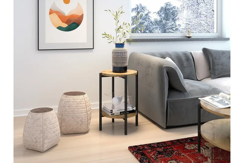 Kintore Sidobord Black - Möbler - Vardagsrum - Soffbord & vardagsrumsbord - Sidobord & lampbord