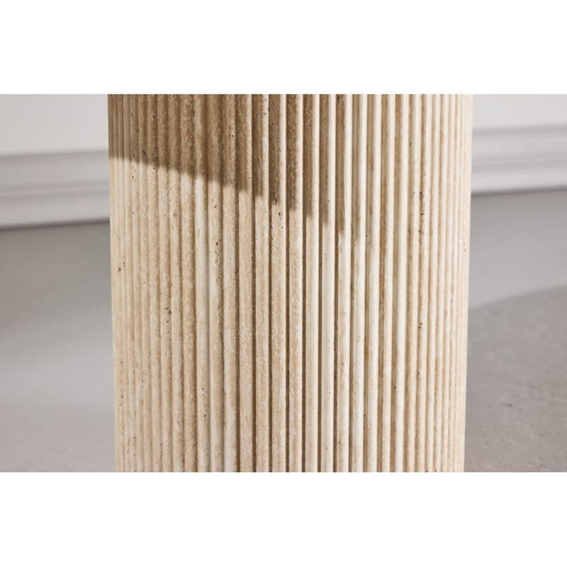 Sidobord Krille - Beige - Möbler - Vardagsrum - Soffbord & vardagsrumsbord - Sidobord & lampbord