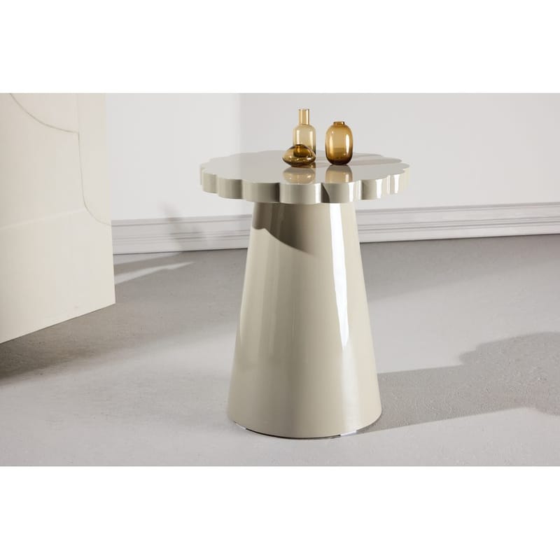 Sidobord Krull - Beige - Möbler - Vardagsrum - Soffbord & vardagsrumsbord - Sidobord & lampbord