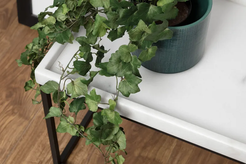 Kungshult Sidobord 60 cm - Vit/Svart - Möbler - Vardagsrum - Soffbord & vardagsrumsbord - Sidobord & lampbord