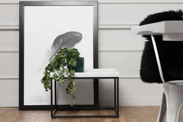 Kungshult Sidobord 60 cm - Vit/Svart - Möbler - Vardagsrum - Soffbord & vardagsrumsbord - Sidobord & lampbord