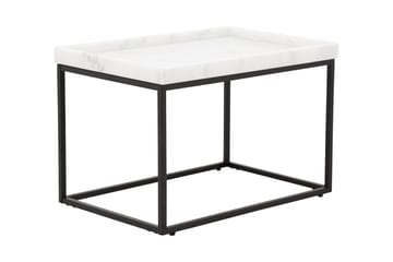 Kungshult Sidobord 60 cm - Vit/Svart - Möbler - Vardagsrum - Soffbord & vardagsrumsbord - Sidobord & lampbord