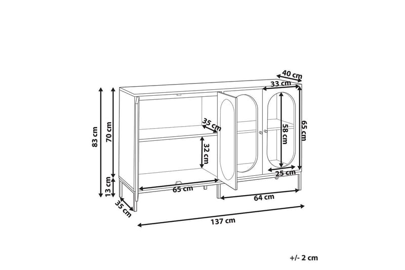 Sidobord Langford - Möbler - Vardagsrum - Soffbord & vardagsrumsbord - Brickbord