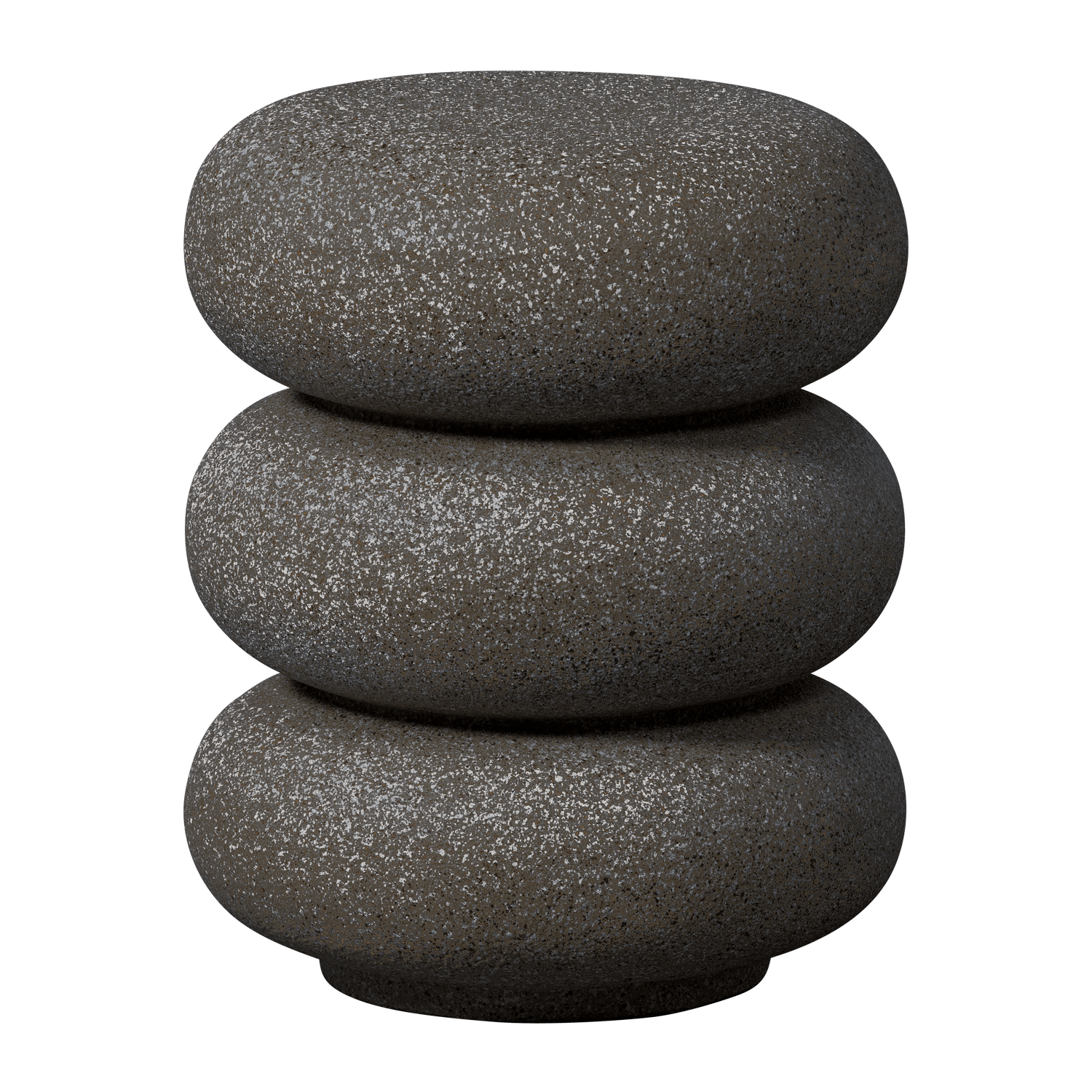 sidobord laurel 40 cm rund - svart