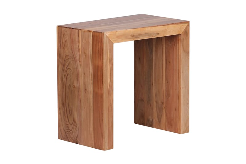 LEBLANCE Sidobord 60 cm Brun - Möbler - Vardagsrum - Soffbord & vardagsrumsbord - Sidobord & lampbord