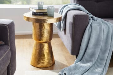 Leshun Sidobord 43 cm - Guld - Möbler - Vardagsrum - Soffbord & vardagsrumsbord - Sidobord & lampbord