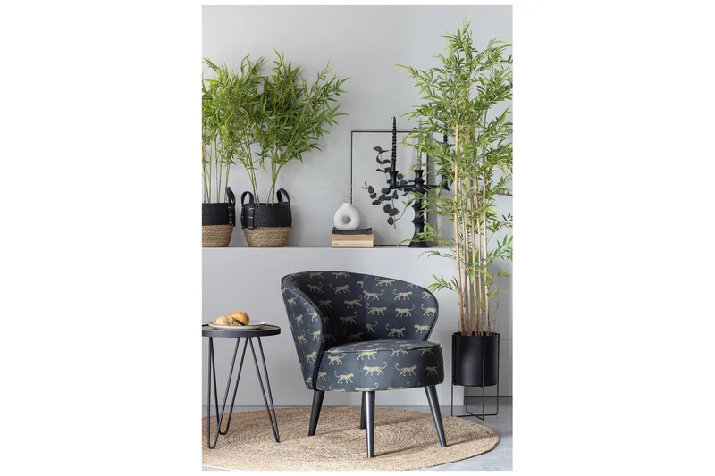 Lev Sidobord 39 cm Rund - Trä/Metall - Möbler - Vardagsrum - Soffbord & vardagsrumsbord - Sidobord & lampbord