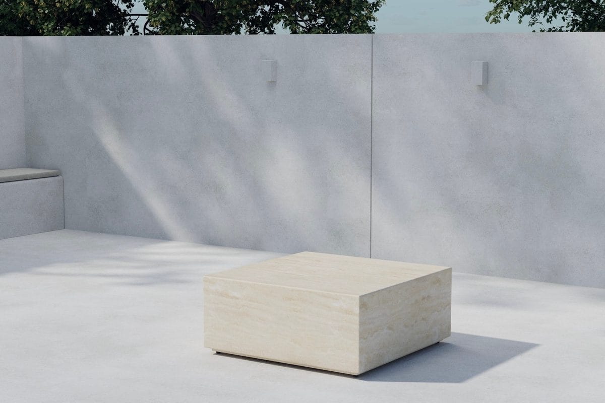 sidobord lissabon 80 cm utomhus - beige