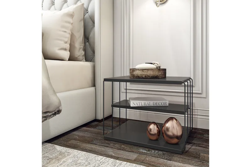 Ljusfors Sidobord 50 cm - Antracit/Svart - Möbler - Vardagsrum - Soffbord & vardagsrumsbord - Sidobord & lampbord