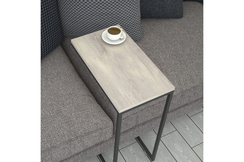 Maddeson Sidobord 46 cm - Ljus Natur/Svart - Möbler - Vardagsrum - Soffbord & vardagsrumsbord - Sidobord & lampbord