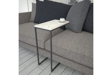 Maddeson Sidobord 46 cm - Svart/Vit - Möbler - Vardagsrum - Soffbord & vardagsrumsbord - Sidobord & lampbord