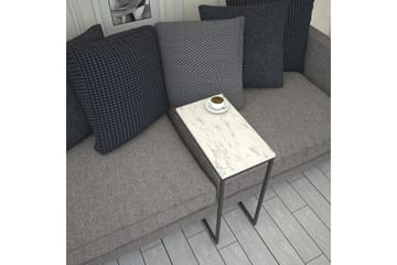 Maddeson Sidobord 46 cm - Svart/Vit - Möbler - Vardagsrum - Soffbord & vardagsrumsbord - Sidobord & lampbord